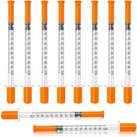 100-Pack 0.5/1ml Syringes with Needles Individually Packaged for Laboratory And Pet Supplies