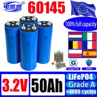 New 3.2V 60145 50Ah LiFePO4 Battery C46 46138 30Ah C40 20Ah DIY 12V 24V 48V Lithium Iron Phosphate Rechargeable Battery Tax-free