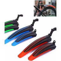 AliExpress NONE 2pcs Bike Mudguard Set Bicycle Fenders Splash Fender Guard Set Road Mountain MTB Front Rear Mudguard Cycling Riding Accessories
