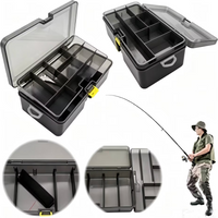 Fishing Tackle Box, Waterproof Bait and Bait Storage Box with Removable Divider, Portable PP Plastic Storage Fishing Accessories