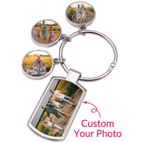 Custom photo keychain, personalised photo keyring, handbag pendant, ladies'/men's personalised keychain, personalised gift