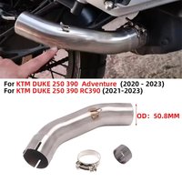 Motorcycle Exhaust Mid Link Pipe Connect 51Mm Muffler For KTM250 KTM390 KTM DUKE 250 390 RC390 Adventure ADV 2020 - 2023