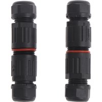 2 pin 3 pin Outdoor Plug Socket Straight Quick Screw Connection IP68 Industrial Electrical Waterproof Wire cable Connector