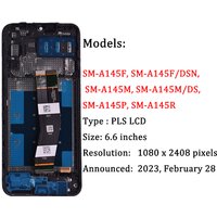 6.6‘’ For Samsung A14 4G LCD A145R A145M A145M A145M A145P LCD Display Touch Screen Digitizer Assembly For Samsung A145 LCD