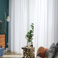 Asazal solide blanc Tulle luxueux en mousseline de soie pure fenêtre rideaux pour salon moderne Voile Organza rideaux chambre décoration