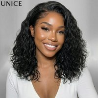 UNice Bye-Bye Slip™ 6X4 Minimalist Lace "C" Side Part Loose Wavy Bob Wig 220% Density Human Hair Glueless Wigs