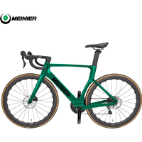 Full Carbon Road Bike Use T800 Carbon Wheels R7120 Kit Road Bicycle With Full Hidden Handlebar Hydraulic Disc Brake Road Bike