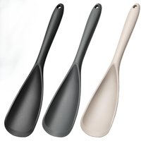 3PCS Silicone Cooking Spatula & Spoon for Nonstick Cookware, Multifunction Spoonula for Baking, Cooking,- One-Piece Formed