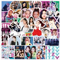 10/30/50pcs Kpop Girl Group ITZY Stickers Laptop Guitar Motorcycle Phone Luggage Skateboard Bike Car Waterproof Sticker Decals