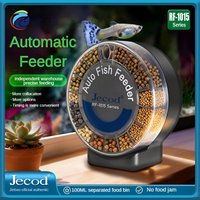 Automatic Fish Feeder|Dual Moisture-Proof Bins|100ml Capacity|Precise Timing|Anti-Jam Multi-Feed Compatible|Easy to Clean