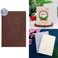 Bark 3D Embossing Folder and Matching Dies for Adding Textured Detail To Paper Crafting Card Making Supplies
