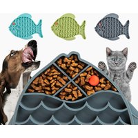 Pet Licking Mat Portable Anxiety Relief Dog Lick Pad Cup Bowl Transfer Plate Dog Slow Feeder Silicone Pet Bath Products Cat Bowl
