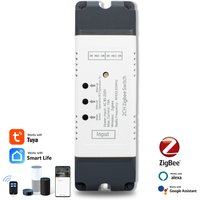 Zigbee Smart Switch 2 Channels Module 85-250V 7-32V 220V Smart Electric Actuator Motor Controller, 2CH Pulse Module Relay