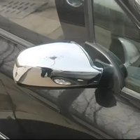 Fit For Peugeot 307 CC SW 407 2004-2012 Car Rearview Side Mirror Cover Wing Cap Exterior Sticker Door Back View Case Trim Chrome