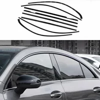 Car Styling For Mercedes Benz CLA W117 W118 2016-2023 Auto Accessories black Window Sequins Decoration Cover Trim decration
