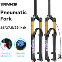 AliExpress TANKE Bicycle Air Fork Rebound Adjustable MTB Front Suspension 26/27.5/29 Inch 120mm Travel Quick Release Bike Suspension
