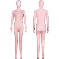 Women's Face Up Jumpsuit Solid Color Bodysuit Stage Performance Cosplay Costume Zentai Multi Colors Halloween Funny Clothing