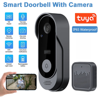 Tuya Doorbell With Camera Wireless Home Video Doorbell WIFI HD Outdoor Waterproof Door Bell Camera Security Video Intercom IR