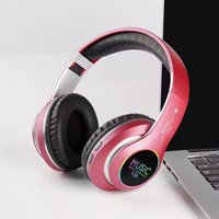 Wireless Headphones Over Ear Foldable HiFi Super Bass Stereo Bluetooths Headphones with Mic and Wired Headset Support SD Card