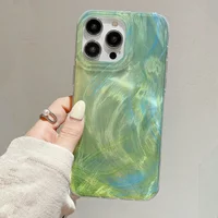 Glitter Gradient Blue Starry Sky Phone Case For iPhone 17 16 15 14 13 12 11 Pro Max XS XR X 7 8 Plus 16E Shiny Protective Cover