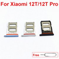 Genuine Sim Card Scoket For Xiaomi 12T 12T Pro Sim Card Tray Holder Reader Adapter Replacement Repair Parts