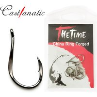 Castfanatic CHINU RING FORGED High Carbon Steel Strong Sharp Barbed Seawater Fishing Hooks #1-#12 Hight Quality Carp Single Hook