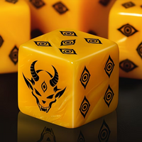 Devil theme D6 dice set. With unique icons, it is very suitable for sending games, board games and interesting group activities.
