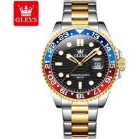 OLEVS 3610 Diving Watches for Men Luxury Top Brand Original Quartz Men's Wristwatch Auto Date Waterproof Luminous Hand Clock