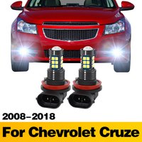 2X H8 H11 H16 LED Fog Light Bulbs Car Front Lamp Auto Accessories For Chevrolet Cruze 2009 - 2018 2017 2016 2015 2014 2013 2012