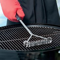 Barbecue Grill BBQ Brush Clean Tool Grill Accessories Stainless Steel Bristles Non-stick Cleaning Brushes For All Grill Cleanin