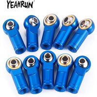 YEAHRUN 4/10Pcs M4 Rod Ends left-hand threaded Metal Link Balls Head Linkage Joint for 1/10 RC Car Axial SCX10 TRX-4