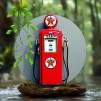Charming Texaco Vintage Gas Pump Wall Art – Retro Metal Plaque for Rustic Home/Bedroom/Bathroom