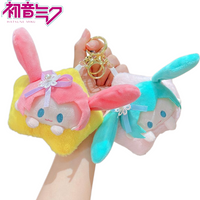 New Hatsune Miku Plush Keychain Cartoon Cute Soft Comfortable Bag Pendant Decoration Kawaii Friend Gift