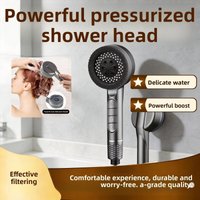 Hand Shower Head Water-Saving Shower Head Hand Showers Bathroom Faucet Filter Shower Head Set Bathroom Showers Accessories