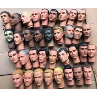 Male Doll Heads Quality Makeup Doll Figure Collection Doll Parts Famous Men Stars Rare Face Doll Heads DIY Toy Accessories
