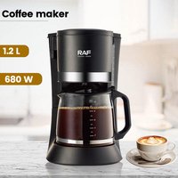 Electric 1.2L Dirp Coffee Machine Automatic American Drip Type, 1.2L Coffee Machine American Milk Tea Machine Coffee Pot