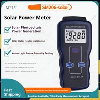 Handheld Solar Power Meter Solar Radiation & Irradiance Meter UV IR Light Meter PV Photovoltaic Tester W/m² Btu