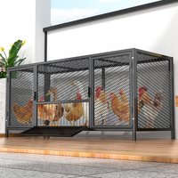 Outdoor Large Chicken Cage Weasel-Proof Rabbit Hutch & Pigeon Coop, Multi-Purpose Animal Enclosure