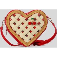 Sweet Love Hearts Shaped Crossbody Bag for Women Cute Cherry Ornament Red Shoulder Bags for Girls Funny Small Phone Purses 2025
