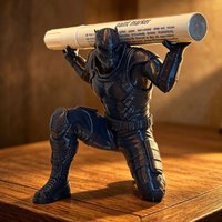 3D Printed warrior Pen Holder Creative Skull Desktop Stationery Organizer Racks Anime Kawaii Office School Pencil Stand Decor