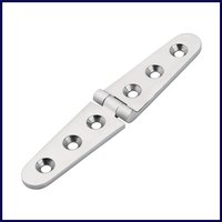 Marine 316 Stainless Steel 152x30mm Heavy Duty Cast Boat Door Strap Hinge With 6 Holes Mirror Polish Boat Hardware