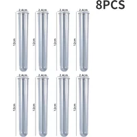 3/5/8/10Pcs Acrylic Test Tubes Plant Incubator Flower Concrete Cement Pot Test Tubes