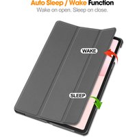 Smart Case For Huawei Honor Pad 10 12.1 inch 2025 HEY3-W00 HEY3-W10 Tri-folding PU Leather Stand Cover with Auto Wake Function