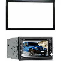 Car Audio Frame Double 2 Din Hardware Auto Stereo Radio Fascia Frame Plastic For Series Chico Golf For Bora MK3 MK4 178x102mm