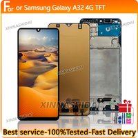 AAA+ For Samsung A32 4G TFT LCD For Samsung Galaxy A32 A325F SM-A325F/DS LCD Display Frame Touch Digitizer Screen Replacement