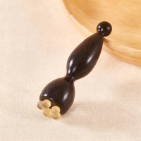Sandalwood Gua Sha Smooth Face Massage Tool Lotus Seedpod Shape Facial Skin Care Massager Stick for Facial Physiotherapy