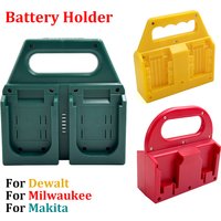 NEW Battery Holder Storage For Dewalt 20V For Milwaukee 18V For Makita 18V Li-ion Battery Portable Battery Holder with Handle