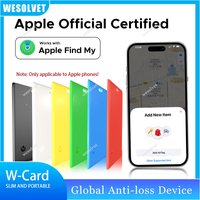 Silm Card Air-tag Locator Tracker for Apple Work with ios Find My Locator Finder Keys Wallet Bag Anti-lost Smart Tag(only IOS)