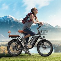 Kickwey LD20 Adult E-bike 250W Motor Electric Bicycle 48V 20Ah battery commute Electric Bike,20-inch Fat Tire city ebike, Women's Electric Road Bike