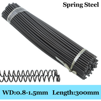 2pcs Y-type Compression Metal Long Spring Wire Diameter 0.8 1/1.2/1.5mm Length 300mm Return Air Soft Steel Machinery Coil Spring